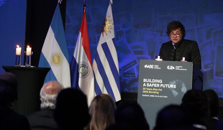 Javier Milei volvió a responsabilizar a Irán por el atentado a la AMIA Foto: NA