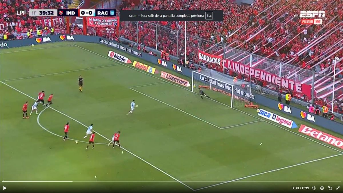 ¡De no creer! El insólito penal que erró Maravilla Martínez en el clásico de Avellaneda