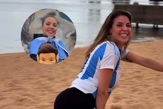 Al ritmo de Dai Dai, la mujer regaló pelotas a un club de fútbol para niños.