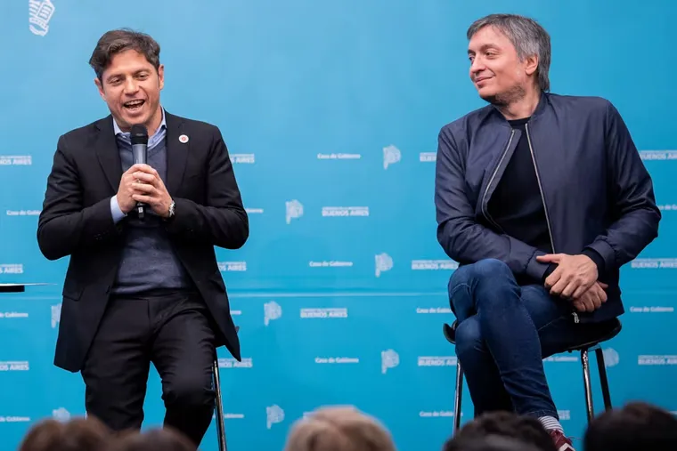 Axel Kicillof y Máximo Kirchner Axel Kicillof y Máximo Kirchner