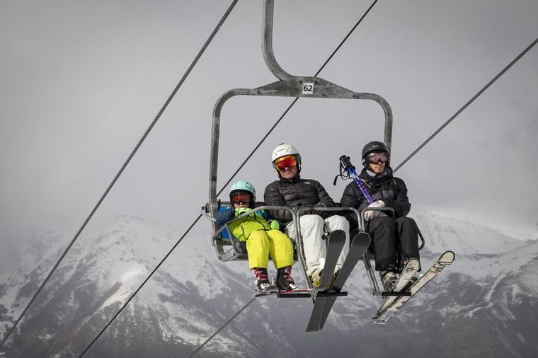 La nieve es el gran imán para los turistas latinoamericanos. Foto: Telam