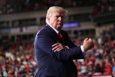 Donald Trump en Mánchester (Nuevo Hampshire, EE.UU.).