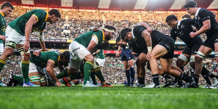 Springboks y All Blacks, cerca de sellar sus giras cuatrienales. Foto: @Spirngboks