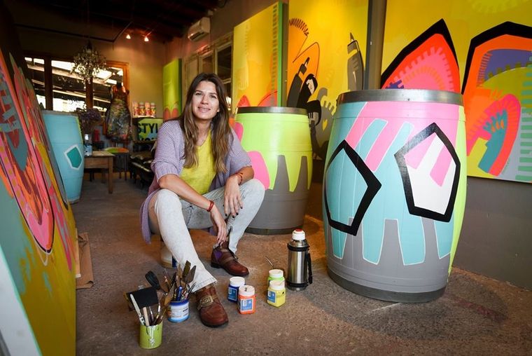 Renata Würschmidt es tendencia con sus tapabocas. Foto: Pachy Reynoso/MDZOL