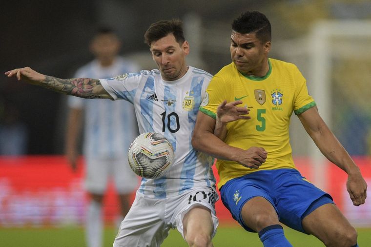 Argentina vs. Brasil en la final de la Copa América. Foto: Copa América