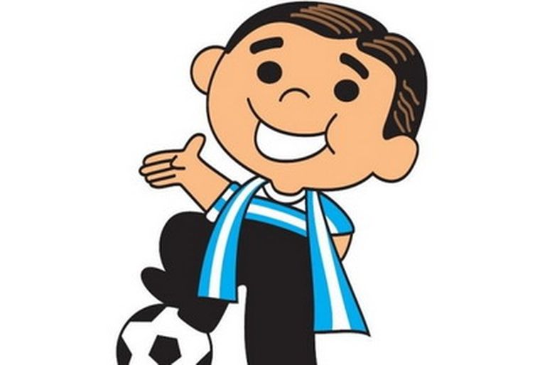Gardelito mascota de la Copa en 1987.