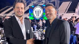 Fernando Porretta, presidente de Gimnasia y Ariel Broggi, el DT. Fernando Porretta, presidente de Gimnasia y Ariel Broggi, el DT.
