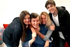Carlín Calvo, Carina Galucci y sus hijos, Facundo y Abril El actor falleció en diciembre de 2020