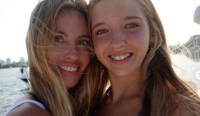 El divertido momento de Rocío Guirao Díaz y su hija. Foto: Instagram