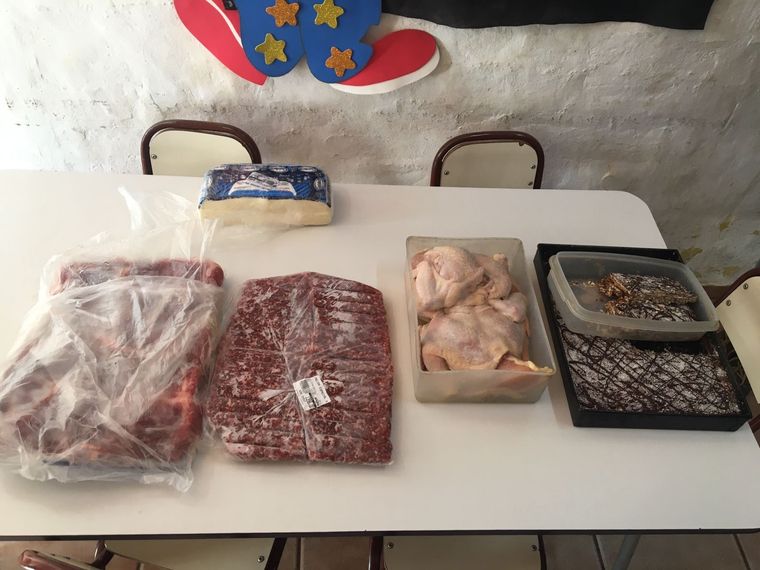 Los elementos robados en el jardín maternal. Foto: Ministerio de Seguridad