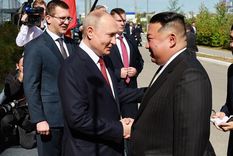 Kim Jong-un y Vladimir Putin. Foto: EFE