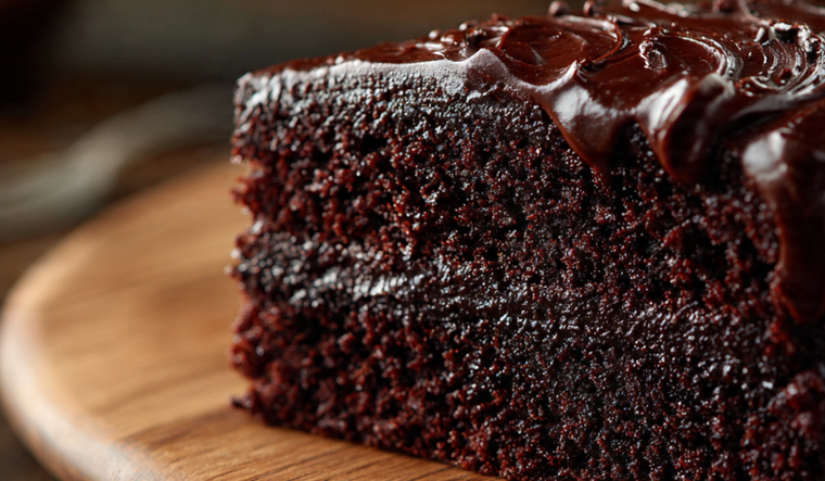 Bizcochuelo de chocolate esponjoso