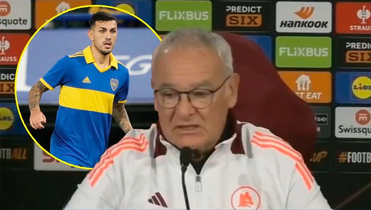 Claudio Ranieri le abrió la puerta a Leo Paredes para ir a Boca. Foto: captura ESPN y archivo