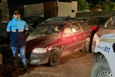 Durante los allanamientos, se encontraron manchas de sangre dentro del auto del sospechoso. Foto: X Durante los allanamientos, se encontraron manchas de sangre dentro del auto del sospechoso. Foto: X