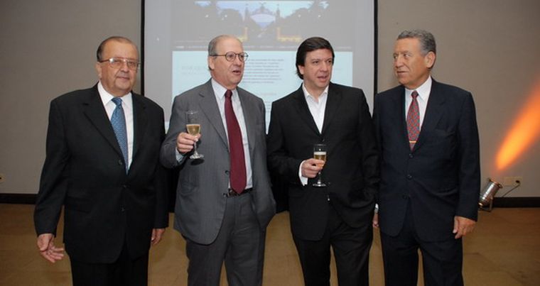 Julio Allub, Enrique Pescarmona, Carlos Ponce y Oscar Fornés. Foto: Marcelo Ruiz / MDZ