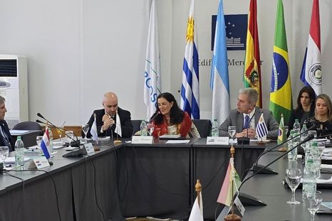 Luis Caputo en la reunión de ministros del Mercosur Foto: Ministerio de Economía