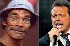 Ramón Valdés y Luis Miguel, juntos.
