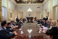 La reunión iba a ser este lunes, pero se pasó para después de Semana Santa Foto: Twitter Manuel Adorni