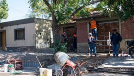 Intervención municipal en calle Gorriti. Intervención municipal en calle Gorriti.