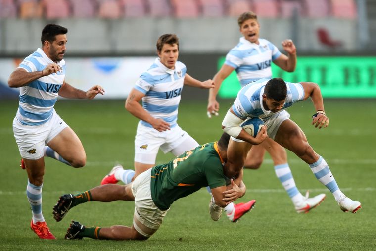 Los Pumas perdieron los dos duelos ante Sudáfrica. Foto: Los Pumas