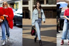 los mom jeans son los pantalones que mejor le lucen a las mas bajitas