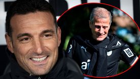 Lionel Scaloni saludó al Maestro Tabárez en su homenaje. Lionel Scaloni saludó al Maestro Tabárez en su homenaje.