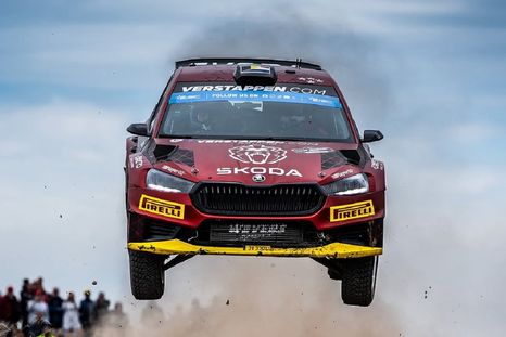 El papá de Max Verstappen, Jos, corre en el Campeonato Europeo de Rally El papá de Max Verstappen, Jos, corre en el Campeonato Europeo de Rally