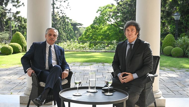 El presidente electo se reunió con Fernández para empezar la transición Foto: NA