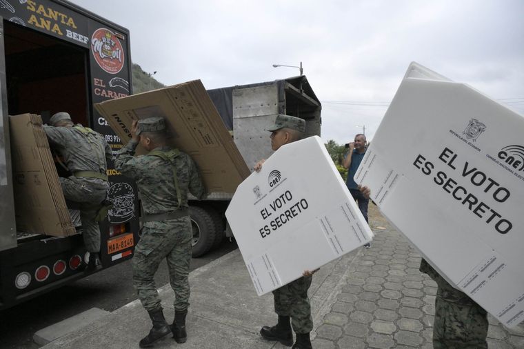 Las elecciones en Ecuador se dieron en un clima de extrema tensión. Foto: Telam