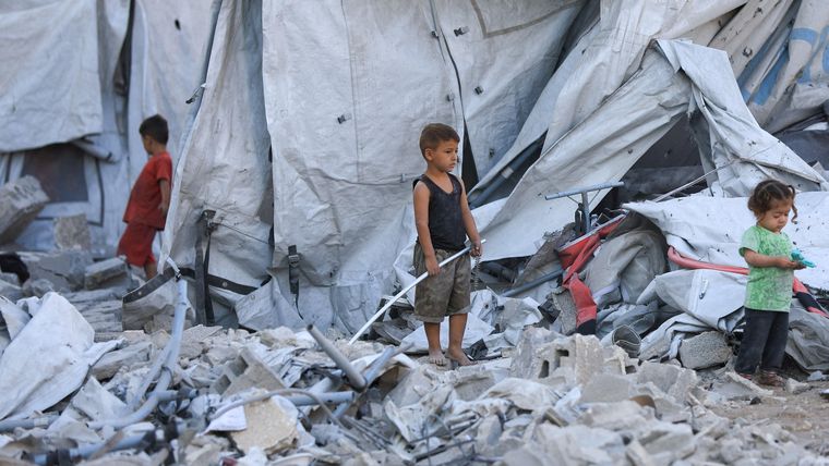 La guerra en Gaza ha provocado también una crisis de refugiados.