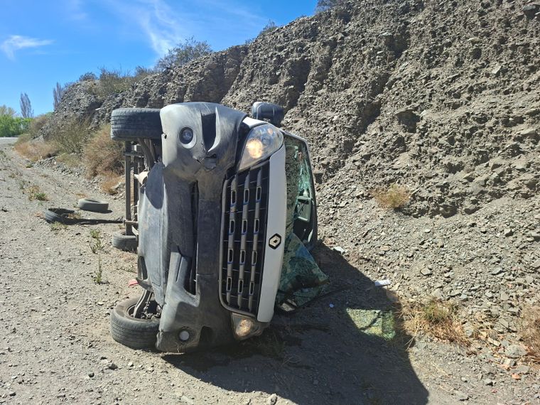 El accidente se registró en el ingreso a Uspallata