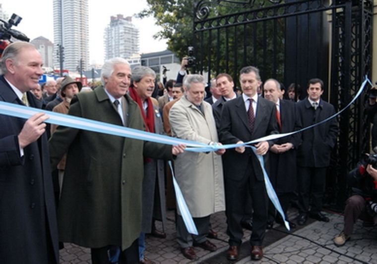 La Mesa de Enlace en pleno estuvo en la apertura. Foto: NA
