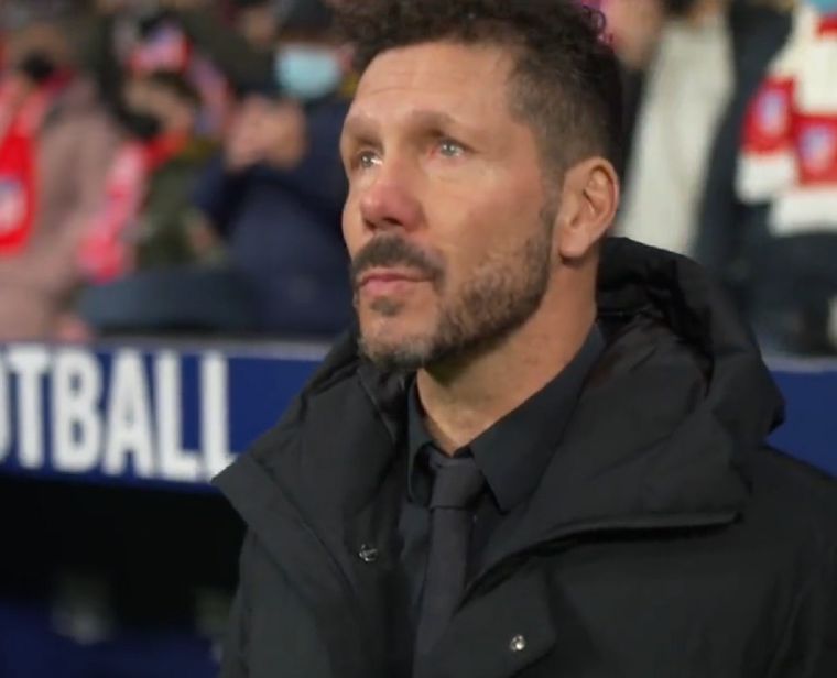 El Cholo se emocionó en vivo. Foto: Captura