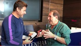 Oscar Pinco junto a Mauricio Pocchettino, DT del PSG. Foto: Gentileza Oscar Pinco junto a Mauricio Pocchettino, DT del PSG. Foto: Gentileza