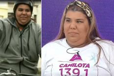 Camila Deniz se cayó de una bicicleta en plena vía pública. Foto: Captura TV