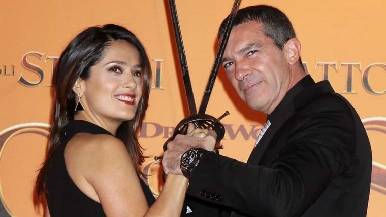 Antonio Banderas, Salma Hayek, Instagram Foto: ARCHIVO