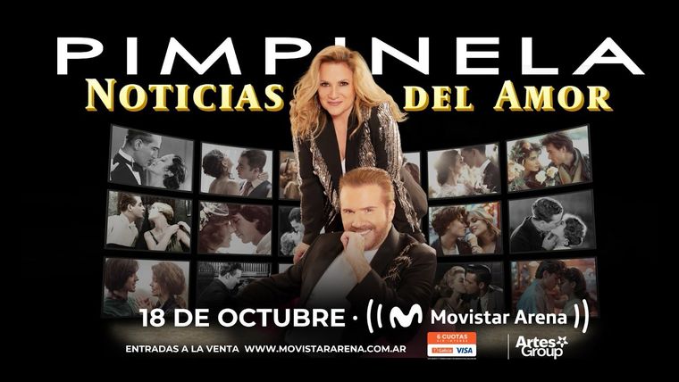 Pimpinela se presentará en el Movistar Arena el 18 de octubre de 2026, en el marco de su gira Noticias del Amor.  