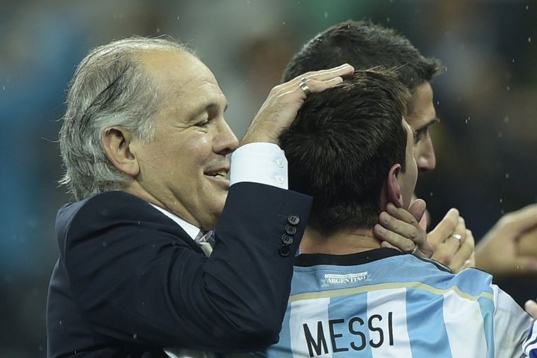 La Pulga llegó a la final del Mundial 2014 con Sabella como DT.