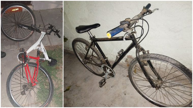 Las bicicletas recuperadas tras el robo ocurrido el sábado en el barrio Colombia I. Las bicicletas recuperadas tras el robo ocurrido el sábado en el barrio Colombia I.
