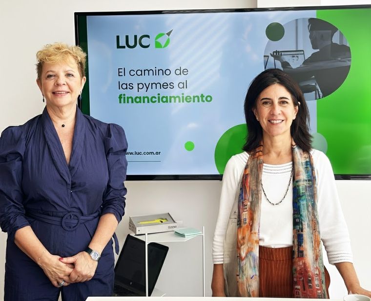 María Laura García Conejero e Irene Alfiz creadoras de LUC, una plataforma que ayuda al financiamiento de la mipymes.&nbsp;&nbsp;