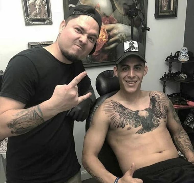 Cristian Pavón fue noticia por el enorme tatuaje que se hizo en un momento crucial para Boca, a fines de 2018.