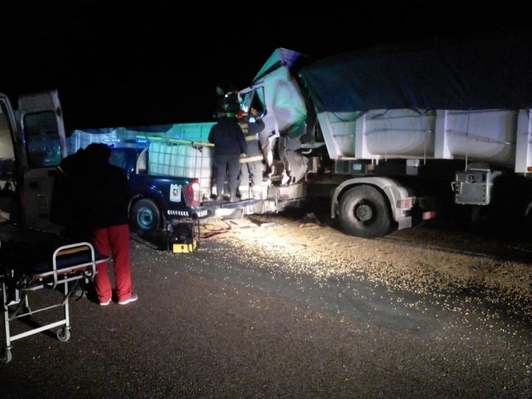 Un camión chocó a otro en Santa Rosa y hay lesionados Foto: Ministerio de Seguridad de Mendoza