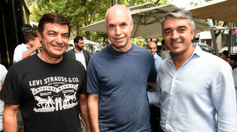 De Marchi, Rodríguez Larreta y Bragagnolo. El Pro está en etapas de definiciones que inquietan. Foto: ALF PONCE MERCADO / MDZ