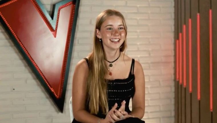 Taína Gravier se presentó en las audiciones a ciegas de La Voz Kids en España.