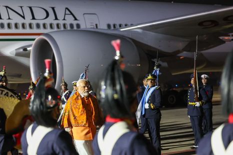 El presidente Javier Milei recibió al primer ministro de la India, Narendra Modi, este sábado en la Casa Rosada.