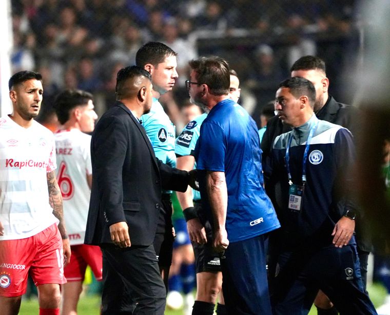 Alfredo Berti se descontroló sobre el cierre del partido.