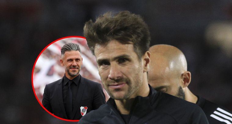 Ponzio bancó a Demichelis. Foto: NA