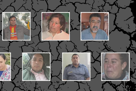 Los siete imputados Foto: NA