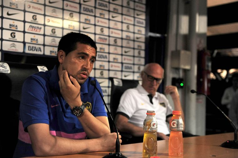 Riquelme y Bianchi en su etapa en Boca Foto: Noticias Argentinas