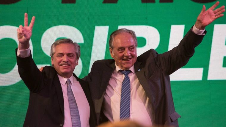 Alberto Fernández y Carlos Heller, quien presentará el proyecto para el impuesto a las grandes riquezas